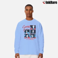 Men’s 80s Survivor Eye Of The Tiger World Tour Long-Sleeve Shirt in light blue | Sleek, Lightweight, Year-Round Wear