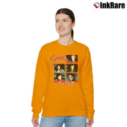 Women’s 80s Survivor Eye Of The Tiger World Tour Relaxed Sweatshirt in orange | Soft, Laid-Back Vibe