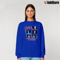 Women’s 80s Survivor Eye Of The Tiger World Tour Relaxed Sweatshirt in royal blue | Soft, Laid-Back Vibe