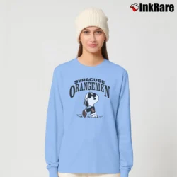 Women’s 80s Syracuse University Orange Snoopy College Long-Sleeve Top in light blue | Sleek, Versatile, All-Season