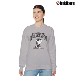 Women’s 80s Syracuse University Orange Snoopy College Relaxed Sweatshirt in sport grey | Soft, Laid-Back Vibe