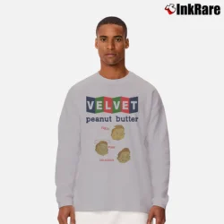 Men’s 80s Velvet Peanut Butter Fresh Pure Delicious Long-Sleeve Shirt in sport grey | Sleek, Lightweight, Year-Round Wear