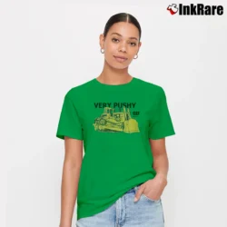 Women’s 80s Very Pushy Cat Machine Signature T-Shirt in irish green | Soft, Flattering Fit