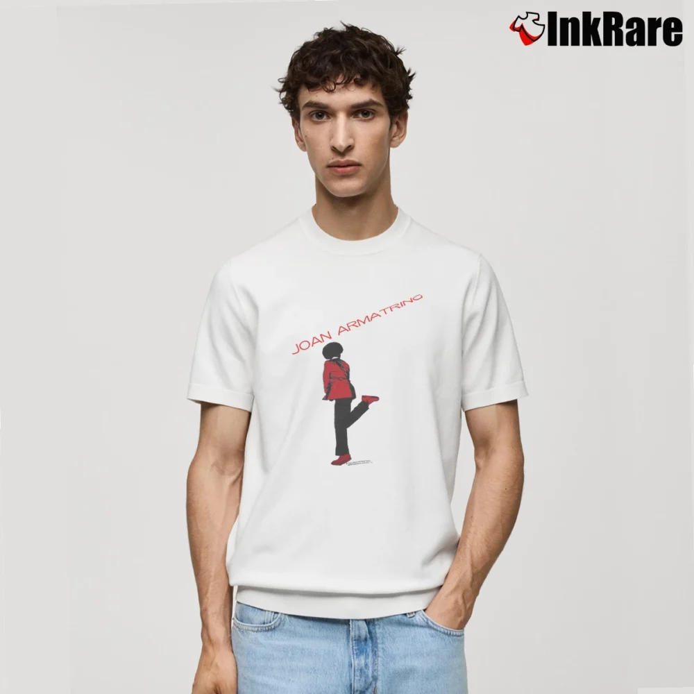 Men’s 80s Vintage Joan Armatrading Classic T-Shirt in white | Soft, Breathable Everyday Wear