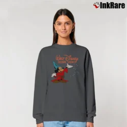 Women’s 80s Walt Disney Home Video Mickey Mouse Graphic Relaxed Sweatshirt in charcoal | Soft, Laid-Back Vibe