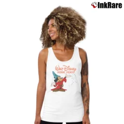 Women’s 80s Walt Disney Home Video Mickey Mouse Graphic Tank Top in white | Lightweight, Movement-Friendly