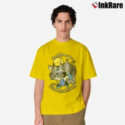 Men’s 80s Walt Disney World Theme Park Haunted Mansion Mickey Mouse Classic T-Shirt in yellow | Soft, Breathable Everyday Wear