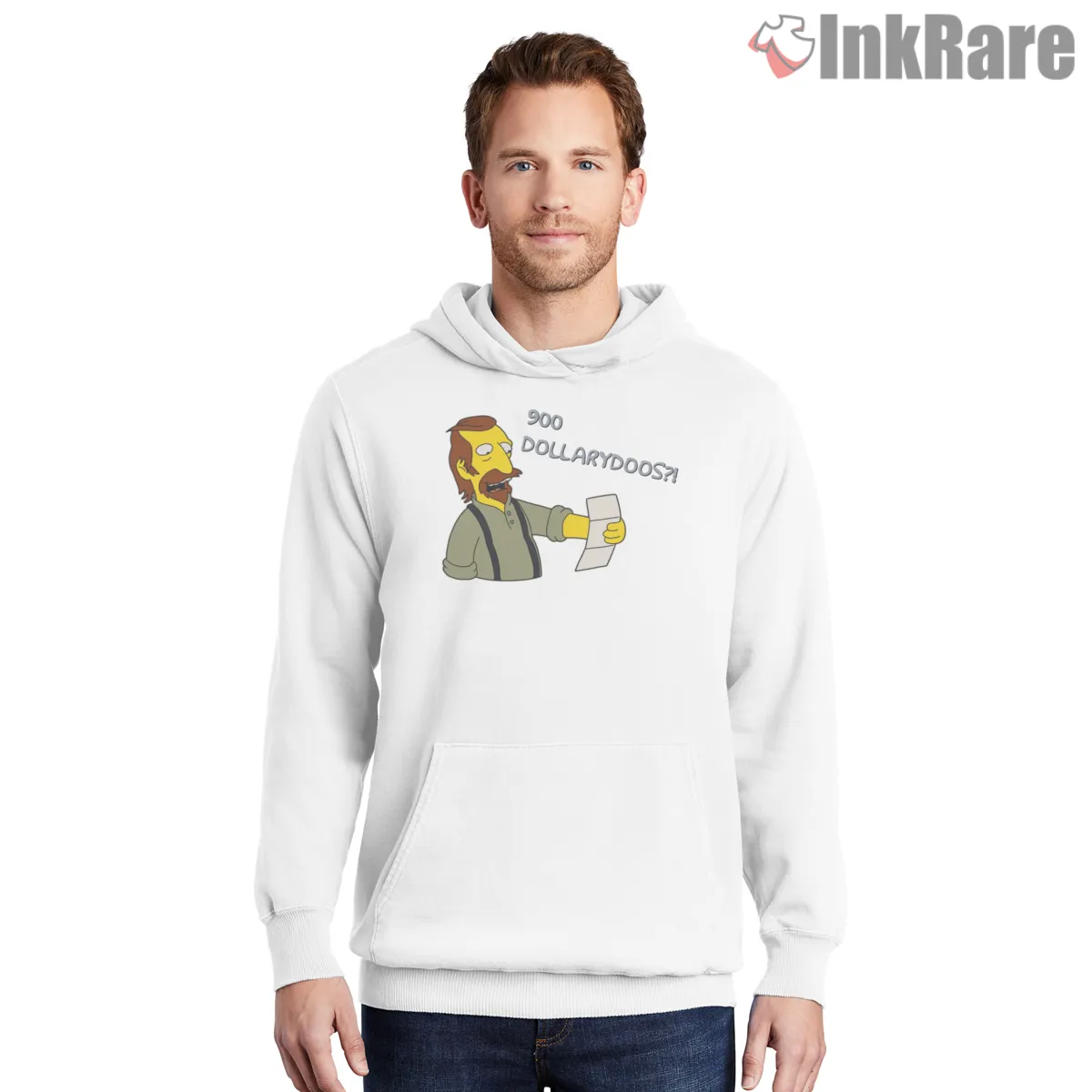 900 Dollarydoos Australian Simpsons Meme Shirt on white hoodie for men graphic tee