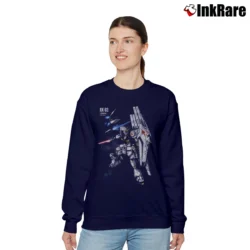 Women’s 90s 00s Gundam Wing Anime Lot Sotsu Collection Relaxed Sweatshirt in navy | Soft, Laid-Back Vibe