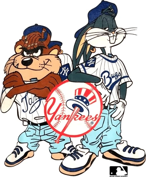 90s Taz Bugs Bunny New York Yankees MLB Looney Tunes Shirt