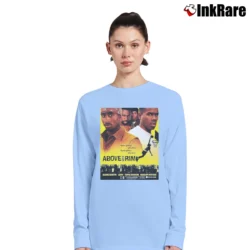 Women’s 90s Above the Rim Tupac Shakur Long-Sleeve Top in light blue | Sleek, Versatile, All-Season