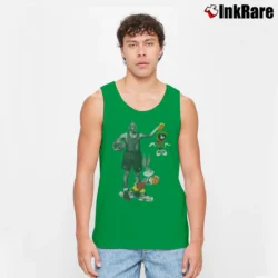 Men’s 90s Air Jordan Space Jam Bugs Bunny Tank Top in irish green | Breathable, Active-Friendly Design