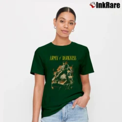 Women’s 90s Army of Darkness Signature T-Shirt in forest green | Soft, Flattering Fit