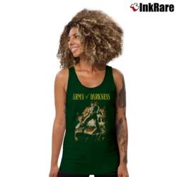 Women’s 90s Army of Darkness Tank Top in forest green | Lightweight, Movement-Friendly