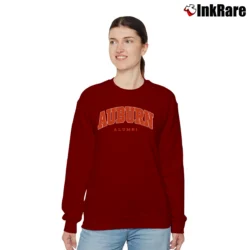 Women’s 90s Auburn Alumni Tiger Football Relaxed Sweatshirt in maroon | Soft, Laid-Back Vibe