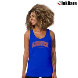 Women’s 90s Auburn Alumni Tiger Football Tank Top in royal blue | Lightweight, Movement-Friendly