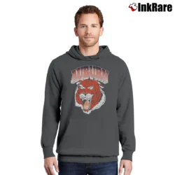 Men’s 90s Auburn Tigers Aubie Pullover Hoodie in charcoal | Cozy, Durable, Modern Fit