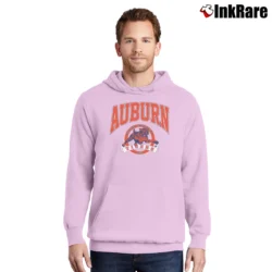 Men’s 90s Auburn Tigers Football Pullover Hoodie in light pink | Cozy, Durable, Modern Fit