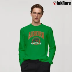 Men’s 90s Auburn Tigers Football Long-Sleeve Shirt in irish green | Sleek, Lightweight, Year-Round Wear