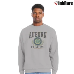 Men’s 90s Auburn Tigers Green College Crewneck Sweatshirt in sport grey | Cozy Fabric, Clean Style