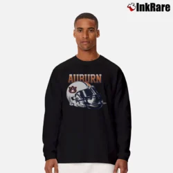 Men’s 90s Auburn Tigers Riddell Helmet Graphic Long-Sleeve Shirt in black | Sleek, Lightweight, Year-Round Wear