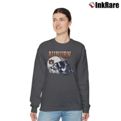 Women’s 90s Auburn Tigers Riddell Helmet Graphic Relaxed Sweatshirt in charcoal | Soft, Laid-Back Vibe