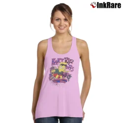Women’s 90s Badass Bootleg Cartoon Bart Simpsons Rip Offs Tank Top in light pink | Lightweight, Movement-Friendly
