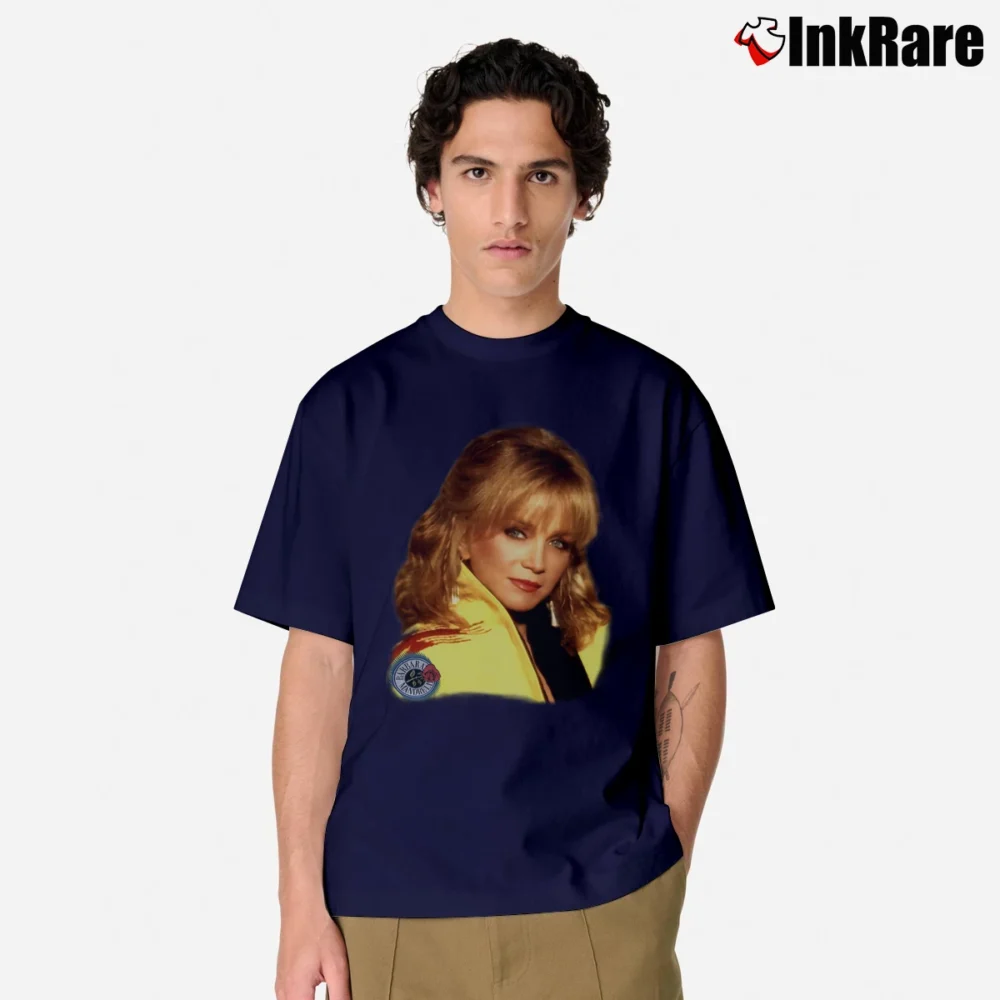 Men’s 90s Barbara Mandrell Promo Tour Classic T-Shirt in navy | Soft, Breathable Everyday Wear