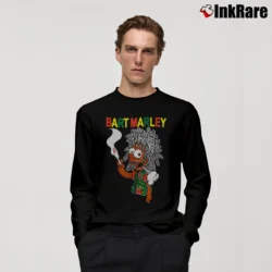 Men’s 90s Bart Simpsons Marley Long-Sleeve Shirt in black | Sleek, Lightweight, Year-Round Wear
