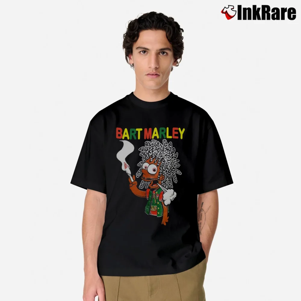 Men’s 90s Bart Simpsons Marley Classic T-Shirt in black | Soft, Breathable Everyday Wear