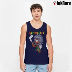 Men’s 90s Bart Simpsons Marley Tank Top in navy | Breathable, Active-Friendly Design