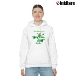 Women’s 90s Batman Forever Riddler Jim Carrey Movie Cozy Hoodie in white | Warm, Structured, Stylish