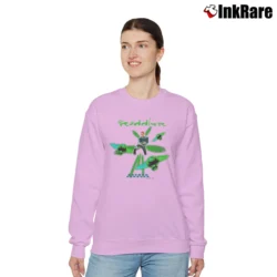 Women’s 90s Batman Forever Riddler Jim Carrey Movie Relaxed Sweatshirt in light pink | Soft, Laid-Back Vibe