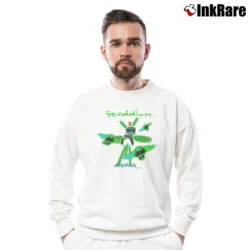 Men’s 90s Batman Forever Riddler Jim Carrey Movie Crewneck Sweatshirt in white | Cozy Fabric, Clean Style