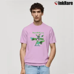 Men’s 90s Batman Forever Riddler Jim Carrey Movie Classic T-Shirt in light pink | Soft, Breathable Everyday Wear