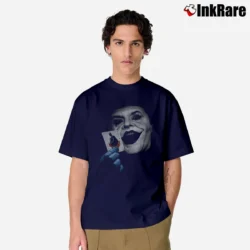 Men’s 90s Batman Joker Jack Nicholson Movie Classic T-Shirt in navy | Soft, Breathable Everyday Wear
