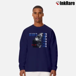 Men’s 90s Batman Mr. Freeze Comic Style Graphic Long-Sleeve Shirt in navy | Sleek, Lightweight, Year-Round Wear