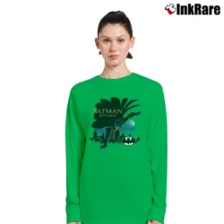 Women’s 90s Batman Returns Movie Comic Graphic Long-Sleeve Top in irish green | Sleek, Versatile, All-Season