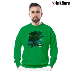 Men’s 90s Batman Returns Movie Comic Graphic Crewneck Sweatshirt in irish green | Cozy Fabric, Clean Style