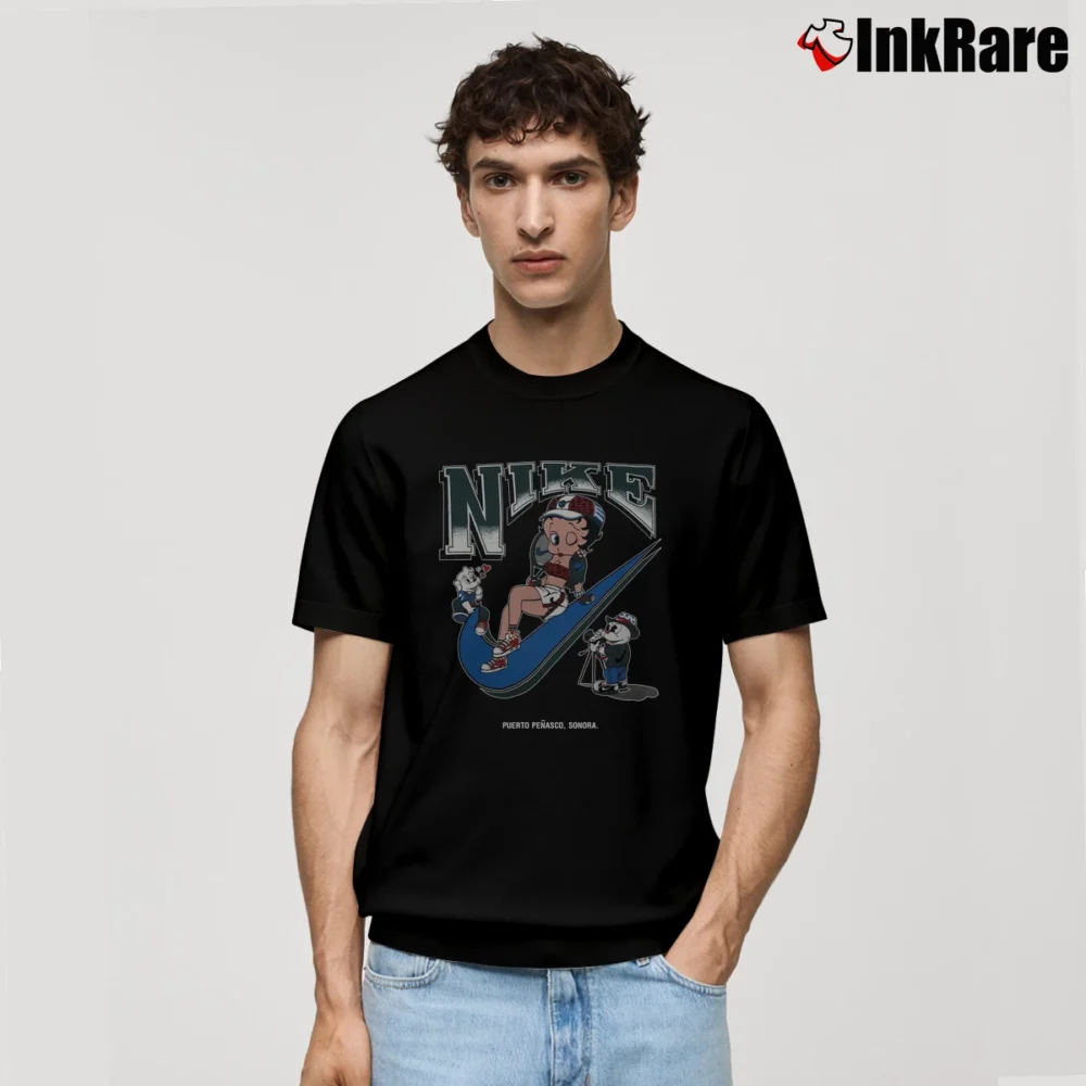 Men’s 90s Betty Boop Bootleg Style Rap USA Classic T-Shirt in black | Soft, Breathable Everyday Wear