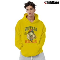 Men’s 90s Betty Boop Buffalo Bills NFL Football Pullover Hoodie in yellow | Cozy, Durable, Modern Fit