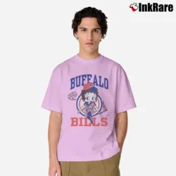 Men’s 90s Betty Boop Buffalo Bills NFL Football Classic T-Shirt in light pink | Soft, Breathable Everyday Wear