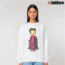 Women’s 90s Betty Boop Got Silk Cartoon Relaxed Sweatshirt in white | Soft, Laid-Back Vibe
