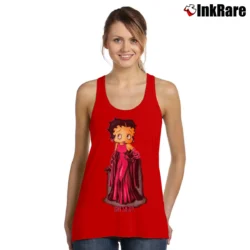 Women’s 90s Betty Boop Got Silk Cartoon Tank Top in red | Lightweight, Movement-Friendly
