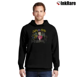 Men’s 90s Betty Boop NYC Graphic Pullover Hoodie in black | Cozy, Durable, Modern Fit