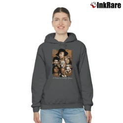 Women’s 90s Black Women Writers Literary Culture Featuring Alice Walker Maya Angelou Cozy Hoodie in charcoal | Warm, Structured, Stylish