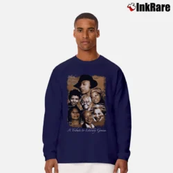 Men’s 90s Black Women Writers Literary Culture Featuring Alice Walker Maya Angelou Long-Sleeve Shirt in navy | Sleek, Lightweight, Year-Round Wear