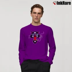 Men’s 90s Blues Traveler Cat Band Tour Graphic Long-Sleeve Shirt in purple | Sleek, Lightweight, Year-Round Wear