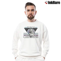 Men’s 90s Busch Gardens Snow Tiger Graphic Crewneck Sweatshirt in white | Cozy Fabric, Clean Style
