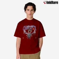 Men’s 90s Charlotte Hornets NBA Looney Tunes Basketball Classic T-Shirt in maroon | Soft, Breathable Everyday Wear